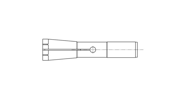 Motorspindel Spannzange C5 Zeichnung