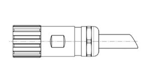 Motorspindel Verbindungskabel M23