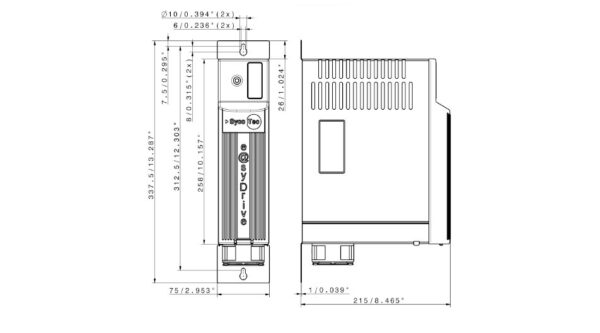 Frequenzumrichter Versorgungsmodul easyDrive 4428 4429 Zeichnung