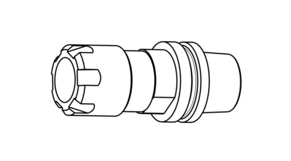 Motorspindel Werkzeughalter HSK E25 ER16 Zeichnung