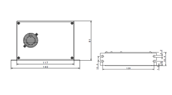 Frequenzumrichter für Motorspindel Zeichnung
